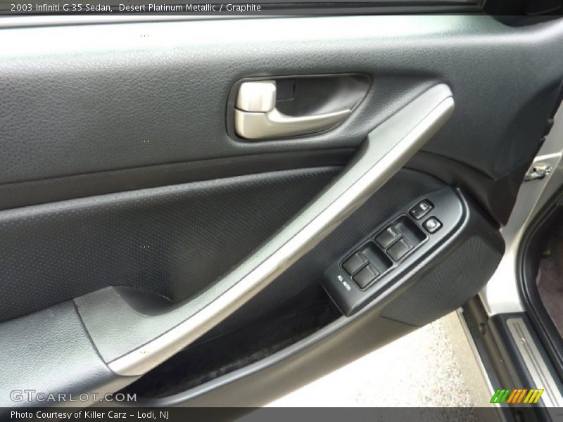 Desert Platinum Metallic / Graphite 2003 Infiniti G 35 Sedan