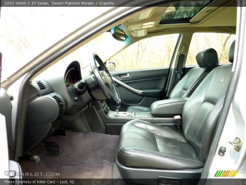 Desert Platinum Metallic / Graphite 2003 Infiniti G 35 Sedan