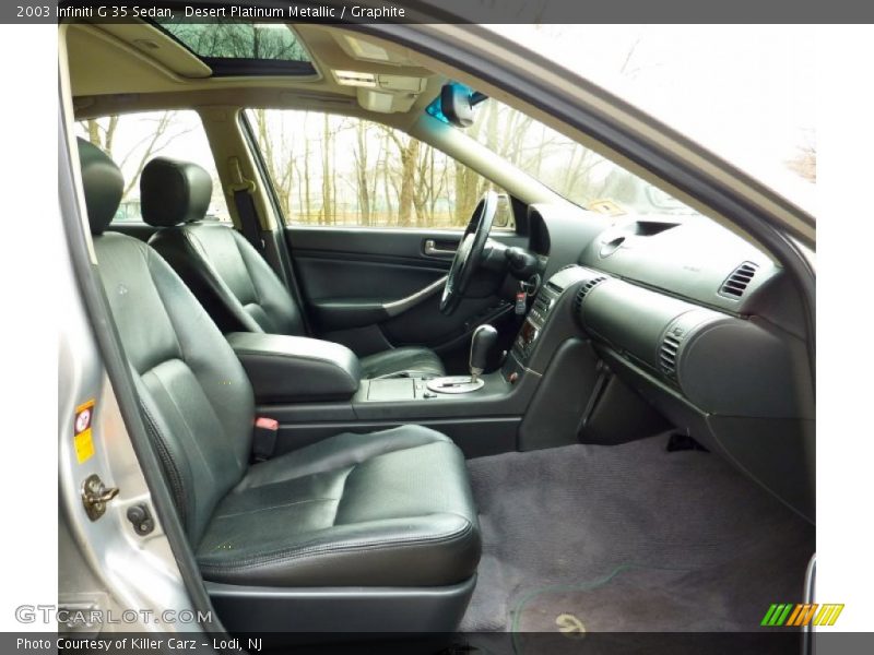 Desert Platinum Metallic / Graphite 2003 Infiniti G 35 Sedan