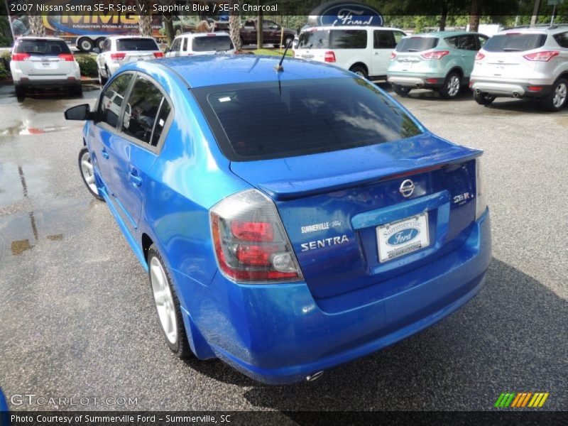 Sapphire Blue / SE-R Charcoal 2007 Nissan Sentra SE-R Spec V