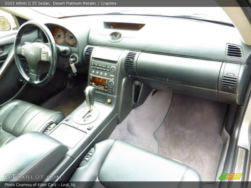 Desert Platinum Metallic / Graphite 2003 Infiniti G 35 Sedan