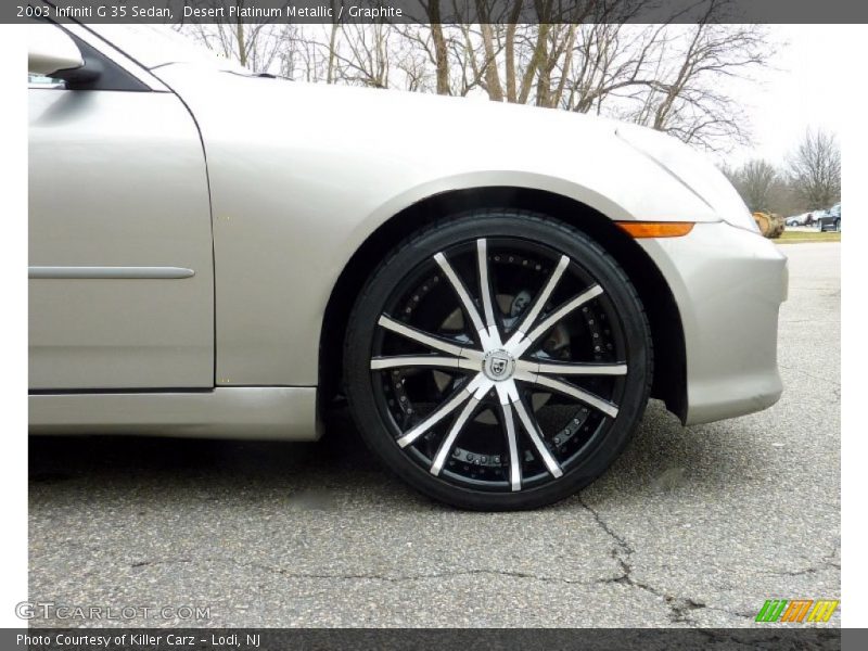 Desert Platinum Metallic / Graphite 2003 Infiniti G 35 Sedan