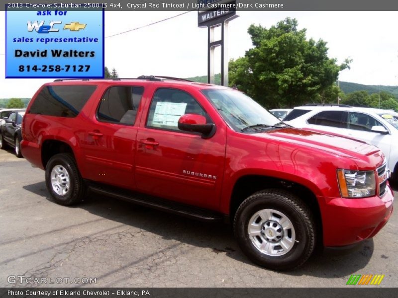 Crystal Red Tintcoat / Light Cashmere/Dark Cashmere 2013 Chevrolet Suburban 2500 LS 4x4