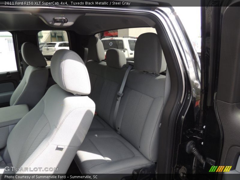 Tuxedo Black Metallic / Steel Gray 2011 Ford F150 XLT SuperCab 4x4