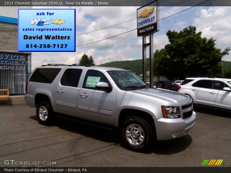 Silver Ice Metallic / Ebony 2013 Chevrolet Suburban 2500 LS