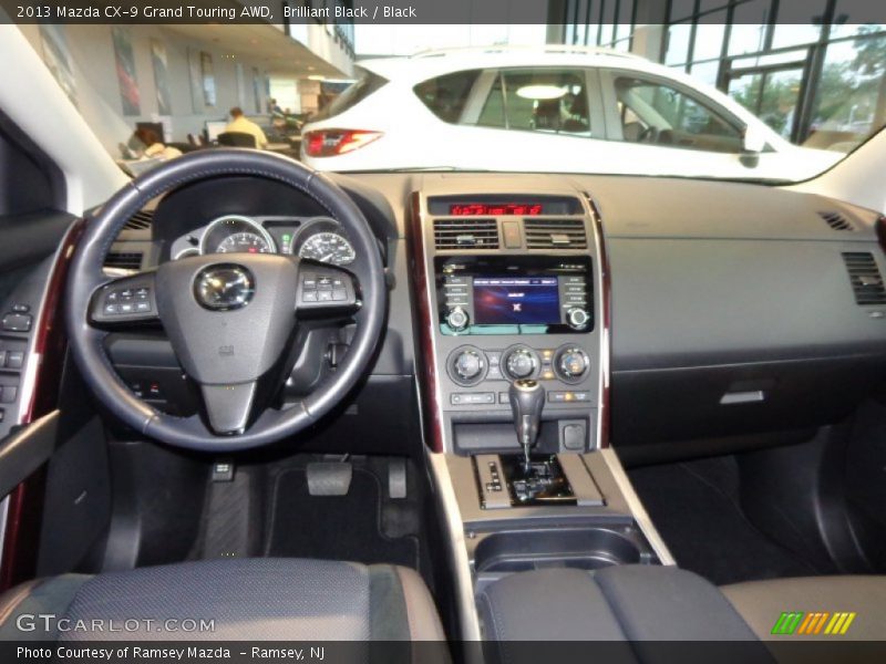 Brilliant Black / Black 2013 Mazda CX-9 Grand Touring AWD