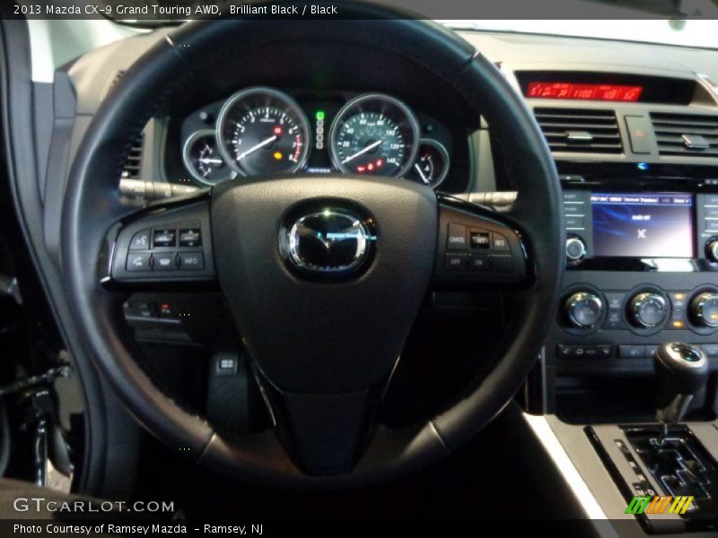 Brilliant Black / Black 2013 Mazda CX-9 Grand Touring AWD