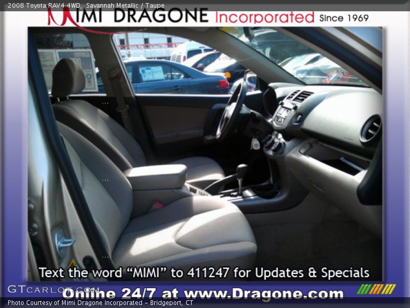 Savannah Metallic / Taupe 2008 Toyota RAV4 4WD