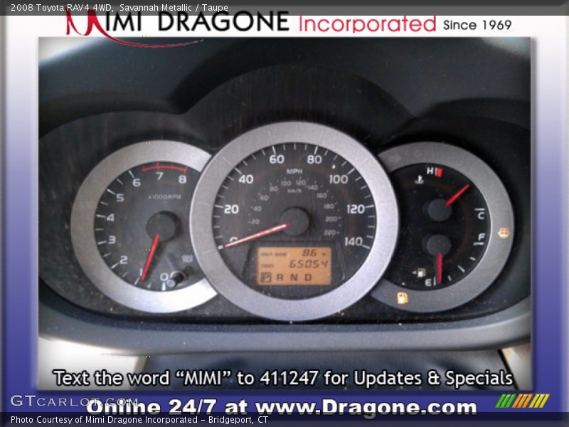 Savannah Metallic / Taupe 2008 Toyota RAV4 4WD