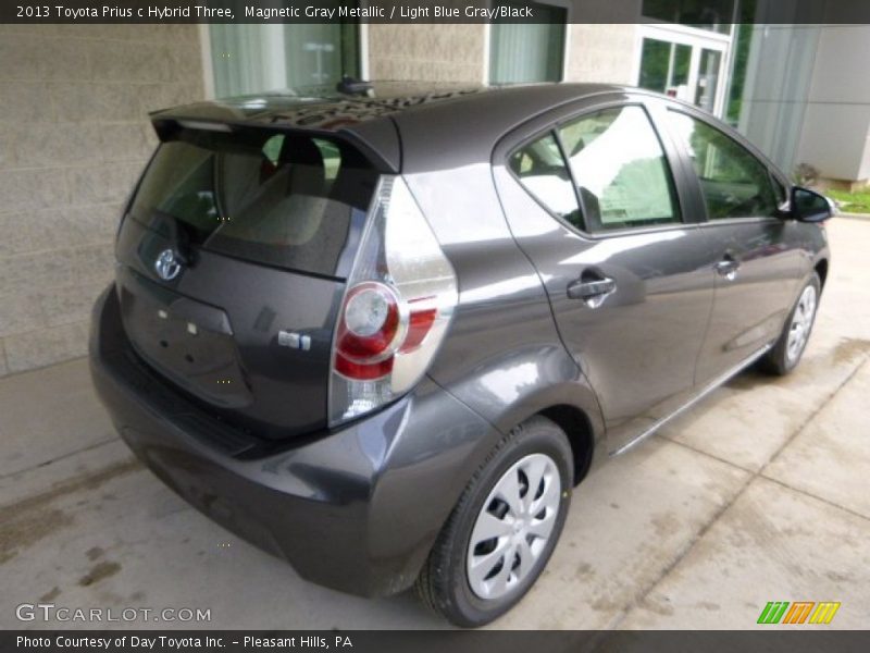 Magnetic Gray Metallic / Light Blue Gray/Black 2013 Toyota Prius c Hybrid Three
