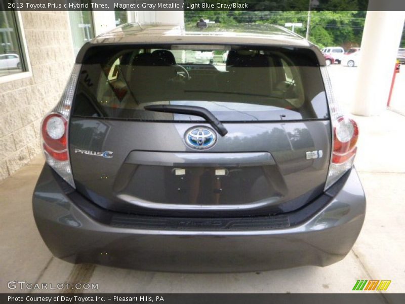 Magnetic Gray Metallic / Light Blue Gray/Black 2013 Toyota Prius c Hybrid Three