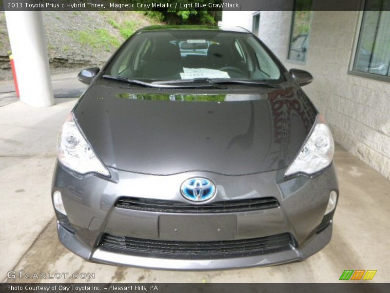 Magnetic Gray Metallic / Light Blue Gray/Black 2013 Toyota Prius c Hybrid Three