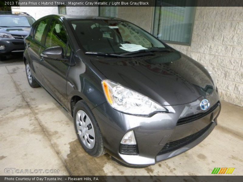 Magnetic Gray Metallic / Light Blue Gray/Black 2013 Toyota Prius c Hybrid Three