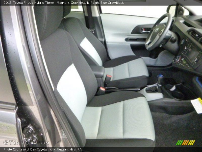 Magnetic Gray Metallic / Light Blue Gray/Black 2013 Toyota Prius c Hybrid Three
