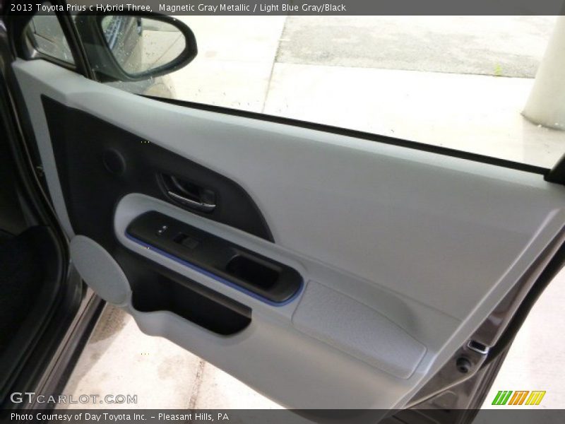 Magnetic Gray Metallic / Light Blue Gray/Black 2013 Toyota Prius c Hybrid Three