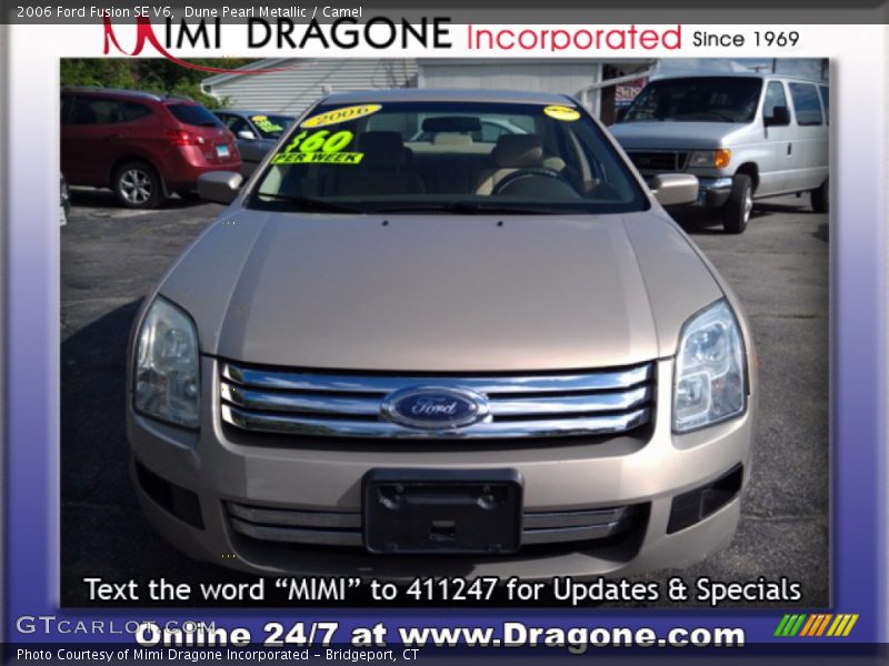 Dune Pearl Metallic / Camel 2006 Ford Fusion SE V6