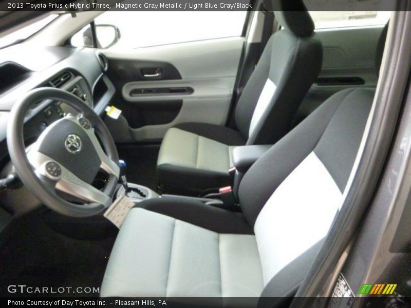 Magnetic Gray Metallic / Light Blue Gray/Black 2013 Toyota Prius c Hybrid Three