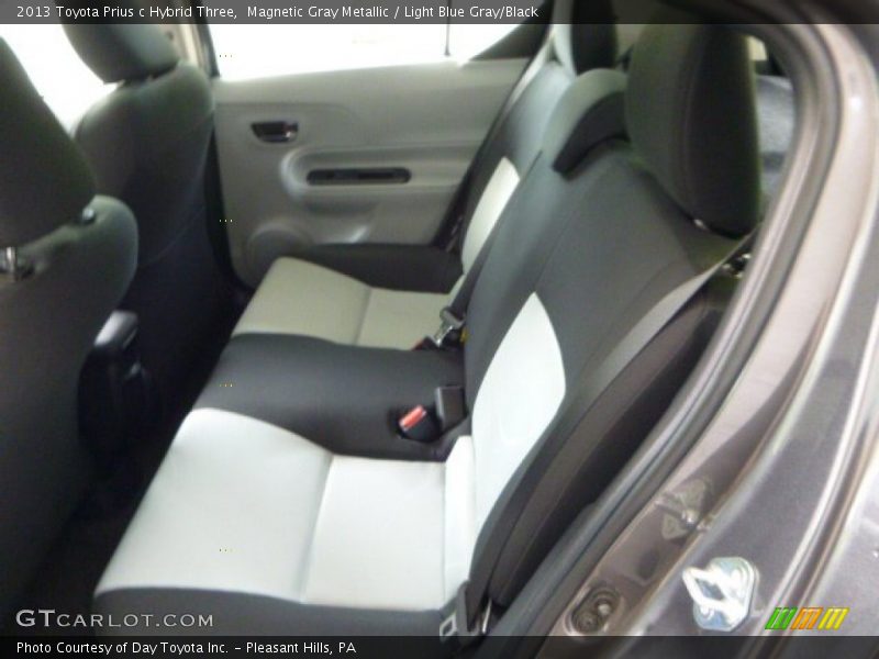 Magnetic Gray Metallic / Light Blue Gray/Black 2013 Toyota Prius c Hybrid Three