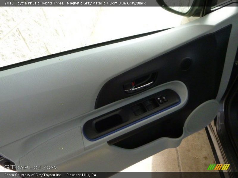 Magnetic Gray Metallic / Light Blue Gray/Black 2013 Toyota Prius c Hybrid Three