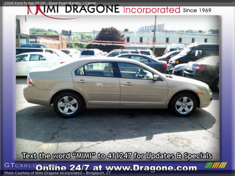 Dune Pearl Metallic / Camel 2006 Ford Fusion SE V6