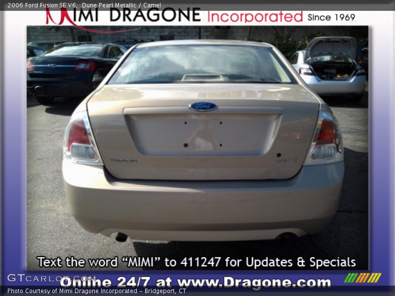 Dune Pearl Metallic / Camel 2006 Ford Fusion SE V6