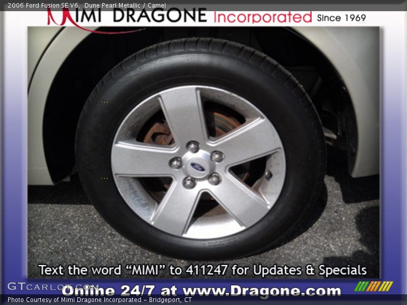 Dune Pearl Metallic / Camel 2006 Ford Fusion SE V6