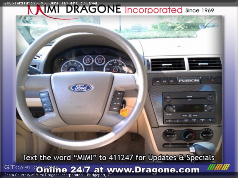 Dune Pearl Metallic / Camel 2006 Ford Fusion SE V6