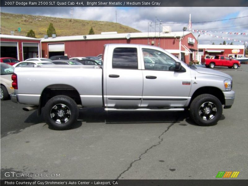 Bright Silver Metallic / Medium Slate Gray 2007 Dodge Ram 2500 SLT Quad Cab 4x4