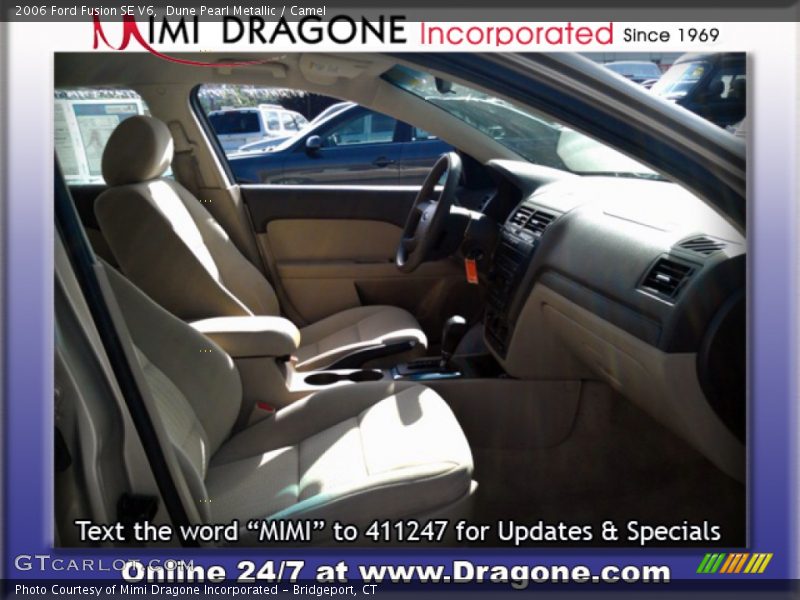 Dune Pearl Metallic / Camel 2006 Ford Fusion SE V6