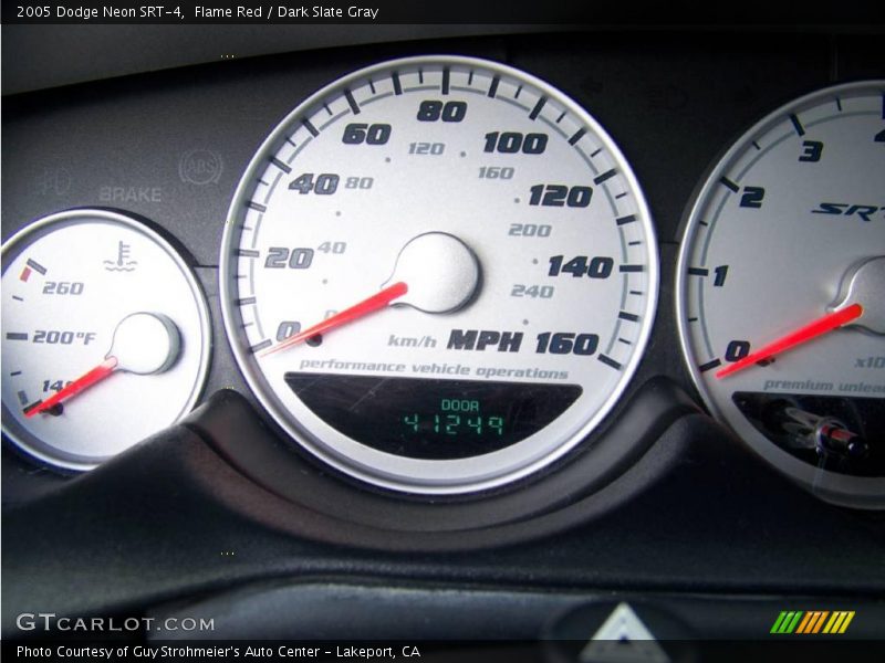 Flame Red / Dark Slate Gray 2005 Dodge Neon SRT-4