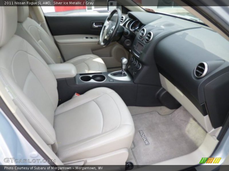 Silver Ice Metallic / Gray 2011 Nissan Rogue SL AWD