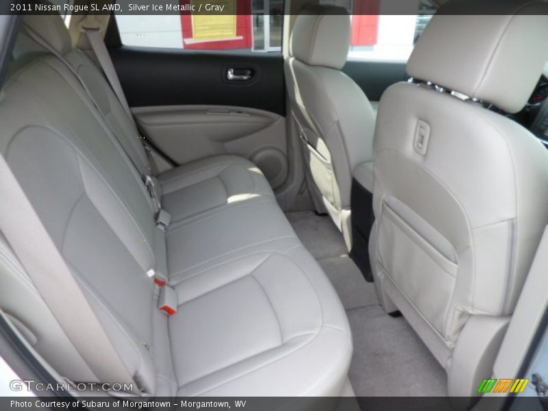 Silver Ice Metallic / Gray 2011 Nissan Rogue SL AWD