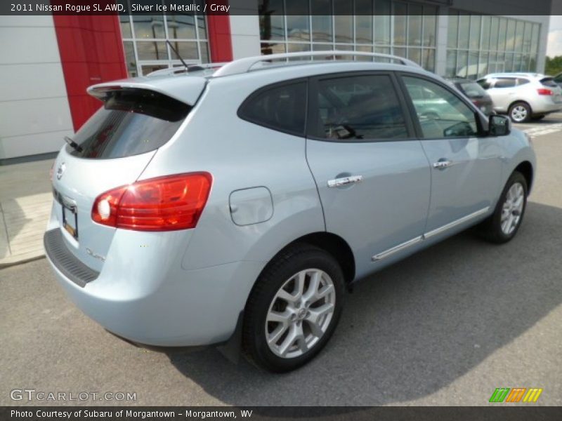 Silver Ice Metallic / Gray 2011 Nissan Rogue SL AWD