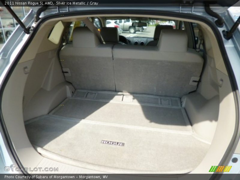 Silver Ice Metallic / Gray 2011 Nissan Rogue SL AWD