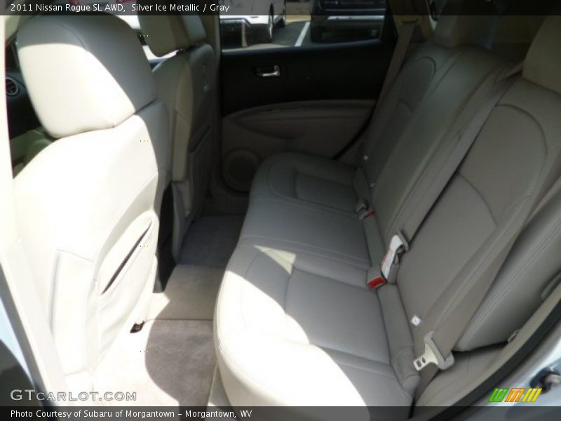 Silver Ice Metallic / Gray 2011 Nissan Rogue SL AWD