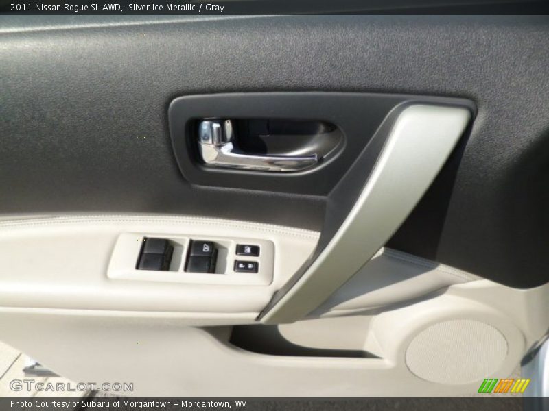 Silver Ice Metallic / Gray 2011 Nissan Rogue SL AWD