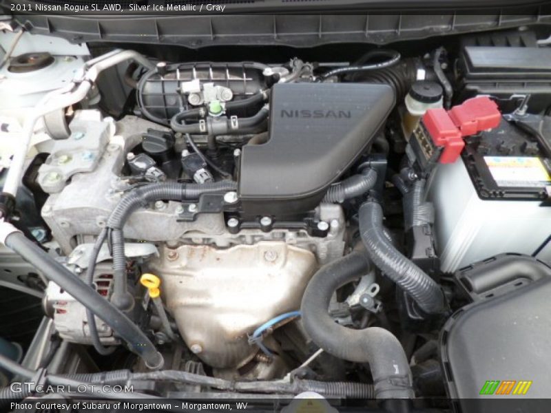 Silver Ice Metallic / Gray 2011 Nissan Rogue SL AWD