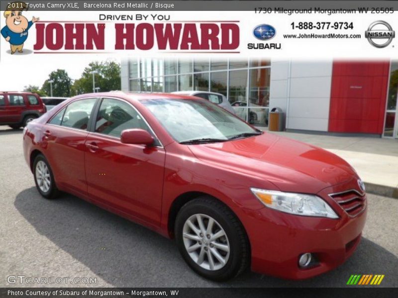 Barcelona Red Metallic / Bisque 2011 Toyota Camry XLE