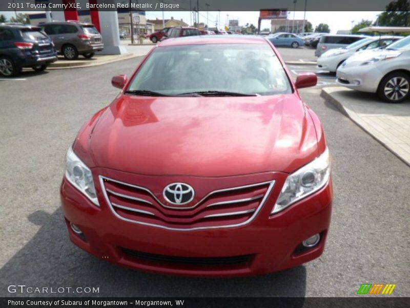 Barcelona Red Metallic / Bisque 2011 Toyota Camry XLE