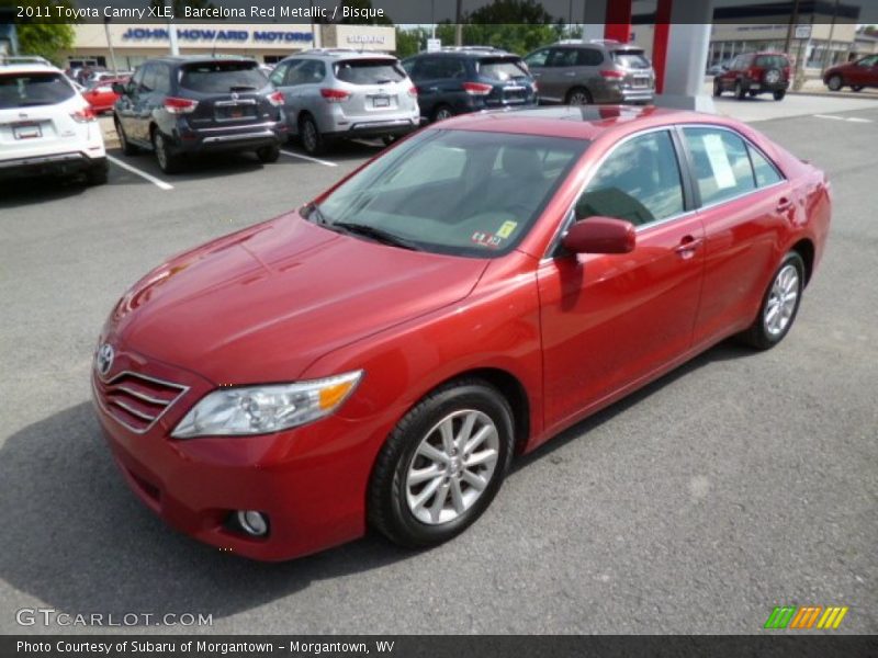 Barcelona Red Metallic / Bisque 2011 Toyota Camry XLE