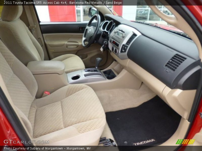Barcelona Red Metallic / Sand Beige 2011 Toyota Tacoma SR5 Access Cab 4x4