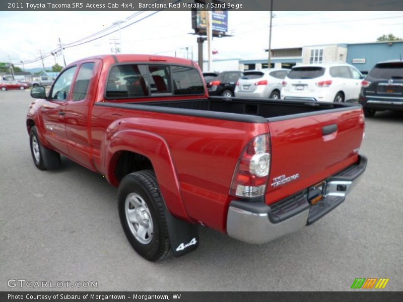 Barcelona Red Metallic / Sand Beige 2011 Toyota Tacoma SR5 Access Cab 4x4