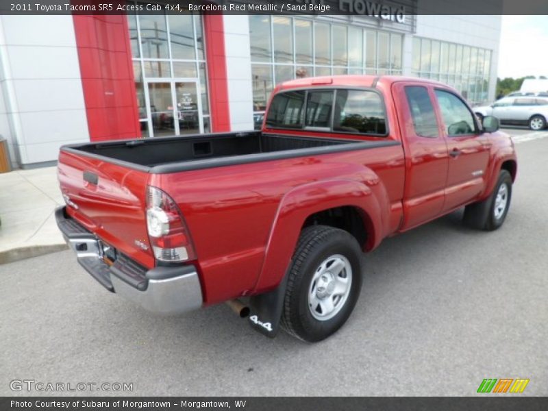 Barcelona Red Metallic / Sand Beige 2011 Toyota Tacoma SR5 Access Cab 4x4