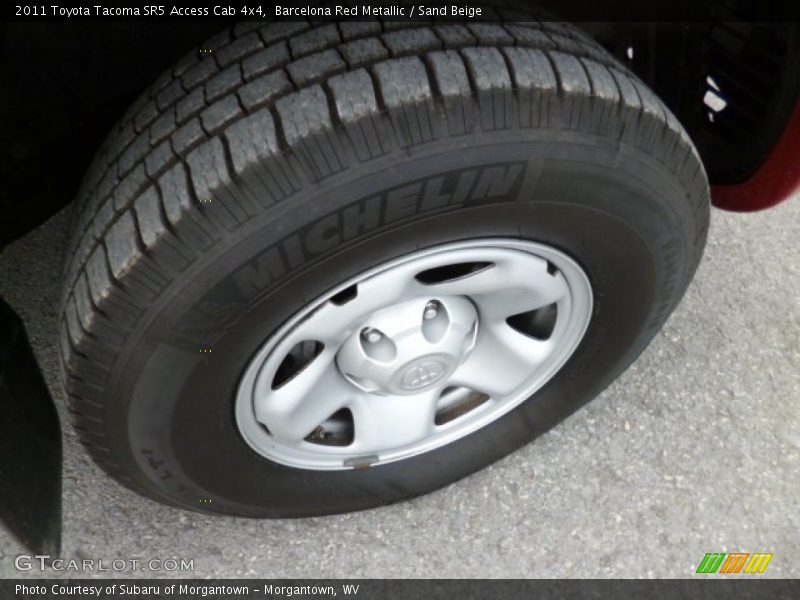 Barcelona Red Metallic / Sand Beige 2011 Toyota Tacoma SR5 Access Cab 4x4