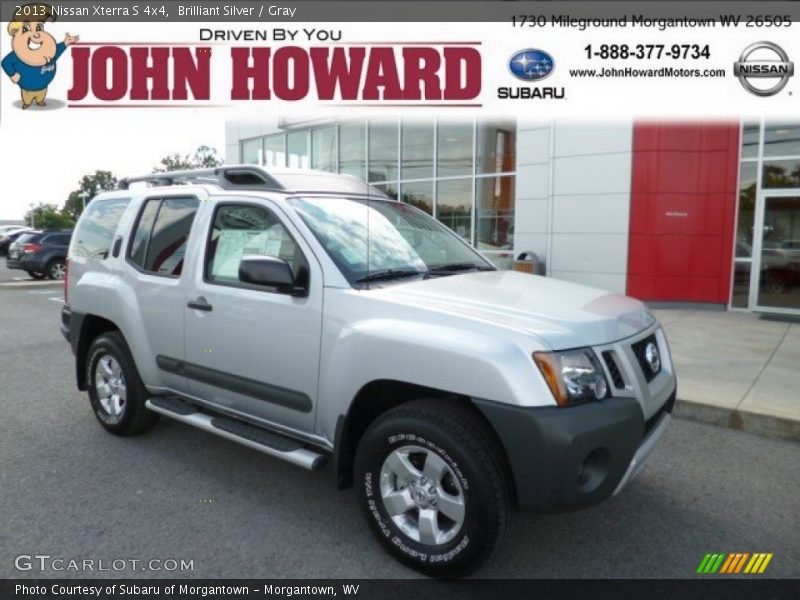 Brilliant Silver / Gray 2013 Nissan Xterra S 4x4