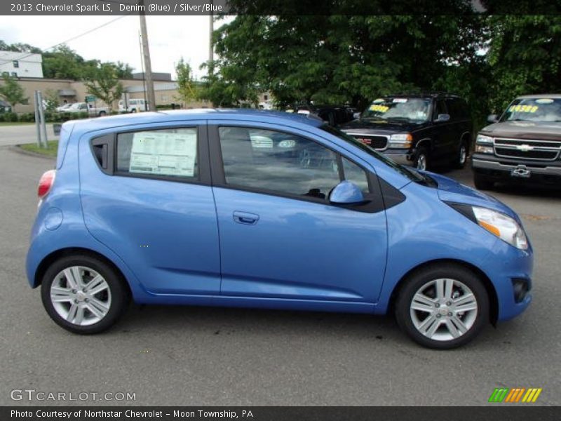 Denim (Blue) / Silver/Blue 2013 Chevrolet Spark LS