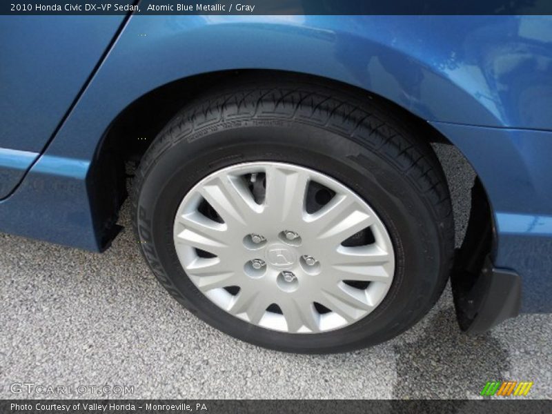 Atomic Blue Metallic / Gray 2010 Honda Civic DX-VP Sedan