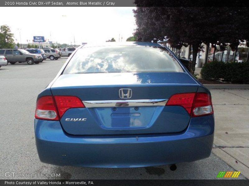 Atomic Blue Metallic / Gray 2010 Honda Civic DX-VP Sedan