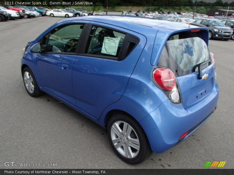 Denim (Blue) / Silver/Blue 2013 Chevrolet Spark LS