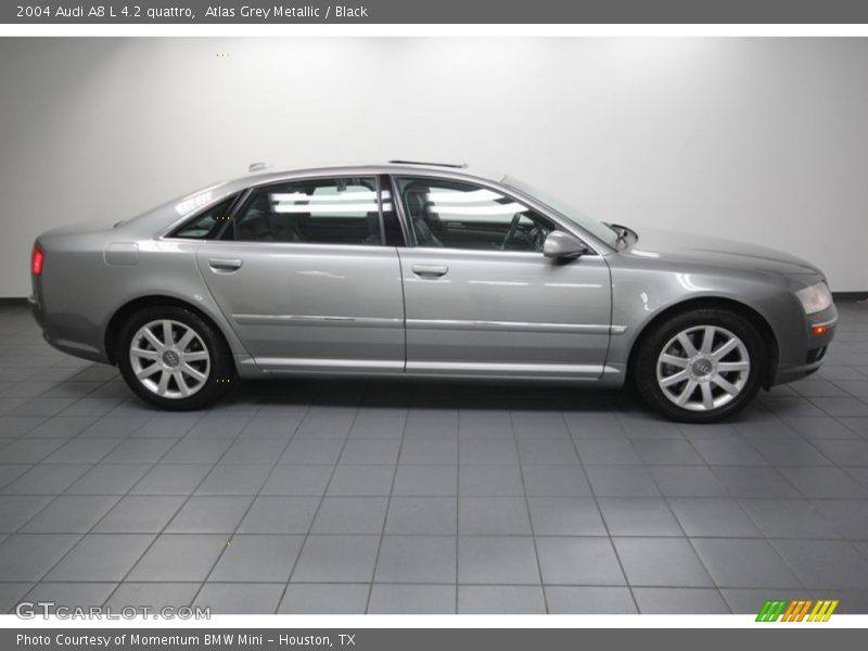 Atlas Grey Metallic / Black 2004 Audi A8 L 4.2 quattro